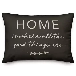 Outlet Kirklands Home Where Good Things Are Indoor/Outdoor Lumbar Pillow