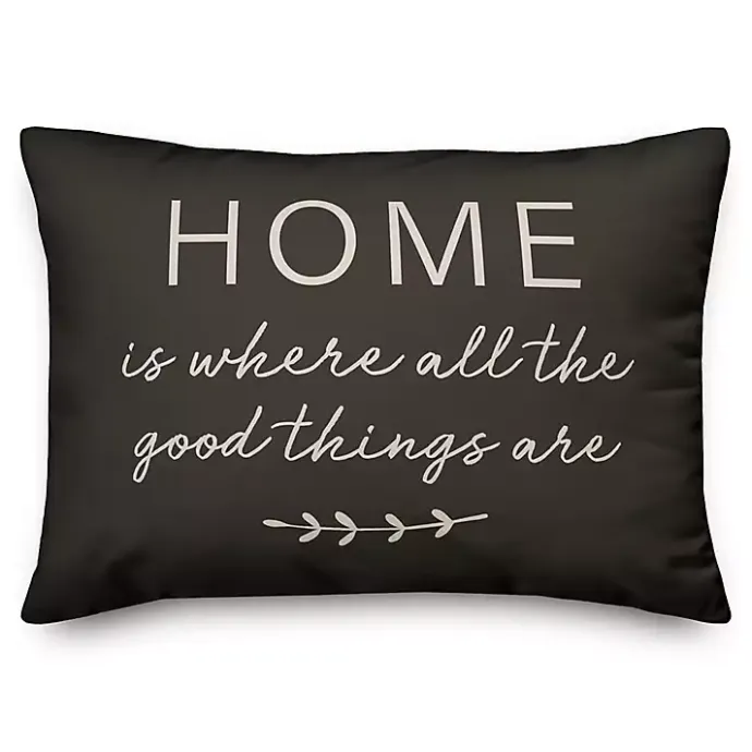 Outlet Kirklands Home Where Good Things Are Indoor/Outdoor Lumbar Pillow