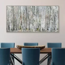Clearance Kirklands Home Whispering Birch Framed Canvas Art Print Gray