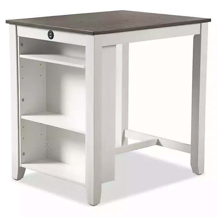 Hot Kirklands Home & Gray Wood Kayla Counter Height 3-pc. Set White