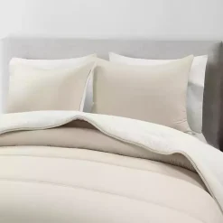 Best Kirklands Home White & Tan Reversible 3-pc. King Comforter Set
