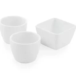 Hot Kirklands Home White Acacia Wood Base 4-pc. Tidbit Dish Set