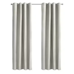 Kirklands Home Alpine Blackout Curtain Panel, 84 in. White