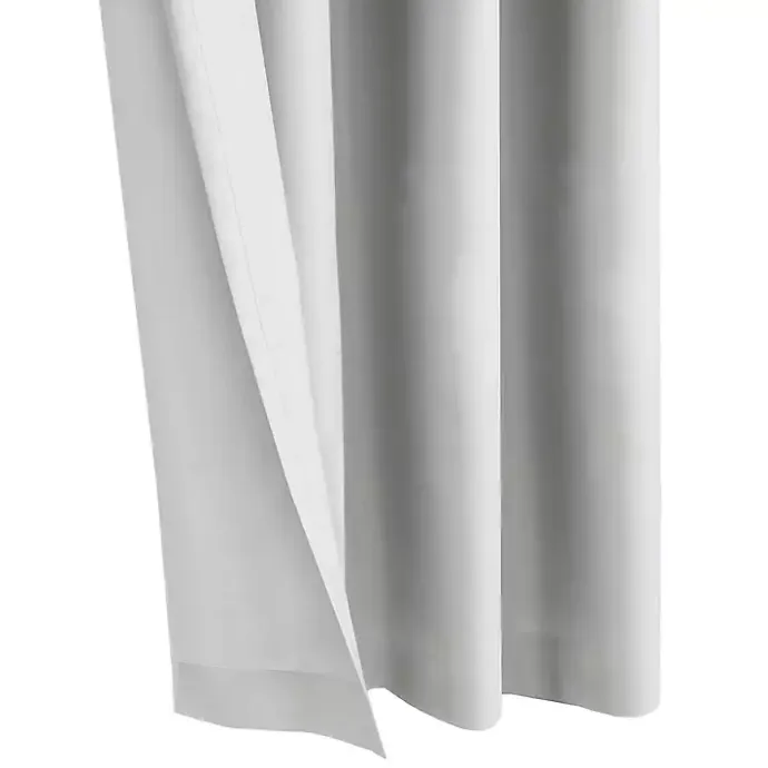 Kirklands Home Alpine Blackout Curtain Panel, 84 in. White