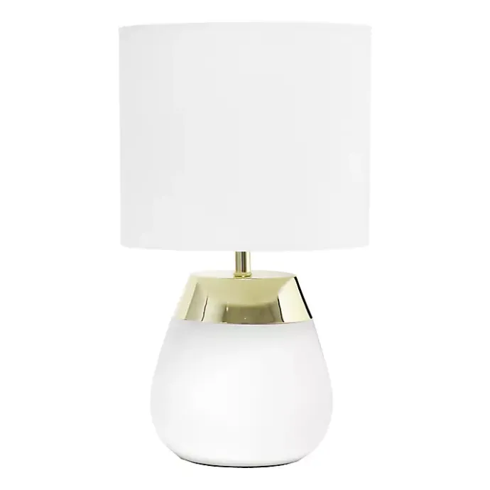 Hot Kirklands Home and Metallic Gold 4-Touch Table Lamp White