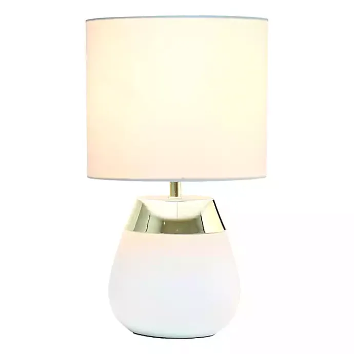 Hot Kirklands Home and Metallic Gold 4-Touch Table Lamp White