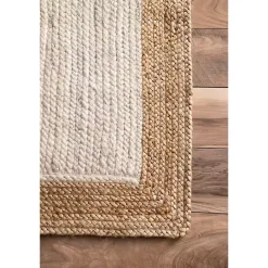 Hot Kirklands Home and Natural Corsica Area Rug, 5x8 White