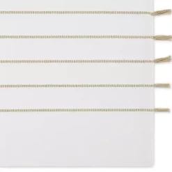 Outlet Kirklands Home and Stone Striped Placemats, Set of 4 White
