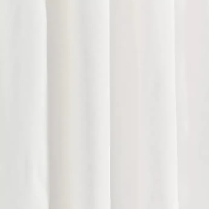 Clearance Kirklands Home White and Tan Scalloped Curtain Panel Set, 84 in.