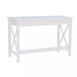Online Kirklands Home White Antique Pine X Frame Desk
