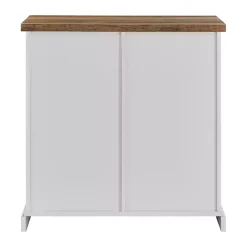 Kirklands Home Barn Door Cabinet White