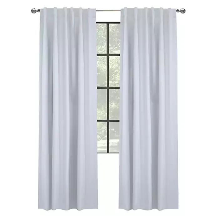 Sale Kirklands Home Baxter Blackout Curtain Panel, 84 in. White