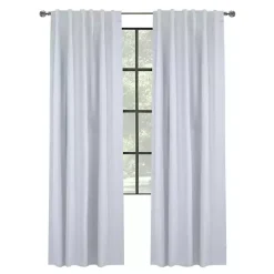 Clearance Kirklands Home Baxter Blackout Curtain Panel, 95 in. White