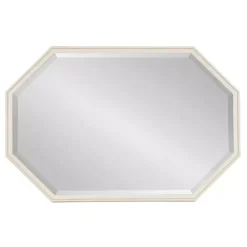 Best Kirklands Home White Beveled Octagon Wall Mirror