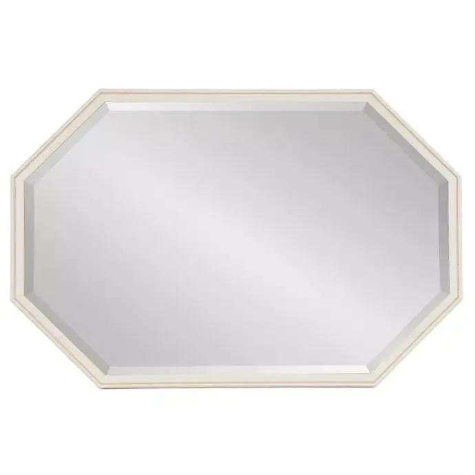 Best Kirklands Home White Beveled Octagon Wall Mirror