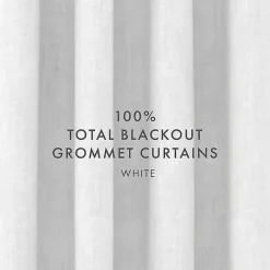 Sale Kirklands Home Blackout Curtains, 84 in. White