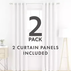 Sale Kirklands Home Blackout Curtains, 84 in. White