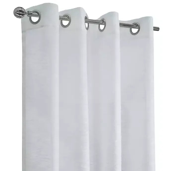 Online Kirklands Home Boucle Sheer Single Curtain Panel, 84 in. White