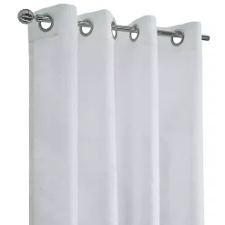 Kirklands Home Boucle Sheer Single Curtain Panel, 108 in. White