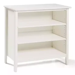 Discount Kirklands Home Brazilian Pine Wood Short Bookshelf White