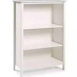 Sale Kirklands Home Brazilian Pine Wood 3-Tier Bookshelf White