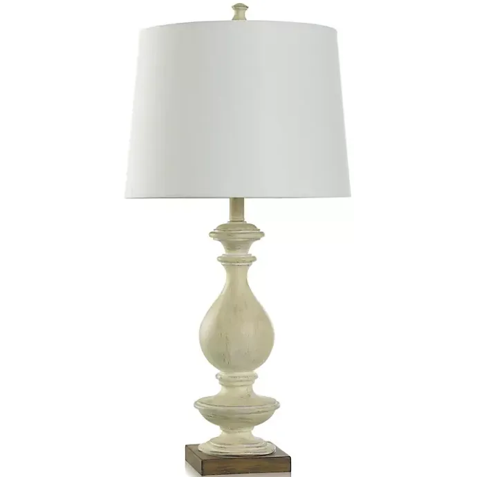 Hot Kirklands Home Carved Traditional Table Lamp White