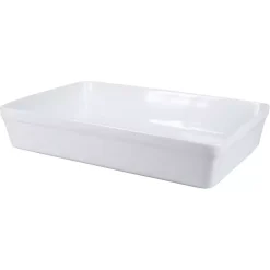 Outlet Kirklands Home Ceramic Rectangular Baker White