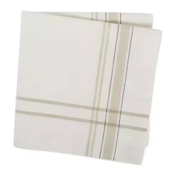 Sale Kirklands Home Chambray French Stripe Napkins, Set of 6 White