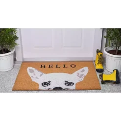 Clearance Kirklands Home Chihuahua Hello Doormat White