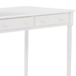 Kirklands Home Classic 2-Drawer Wood Desk White