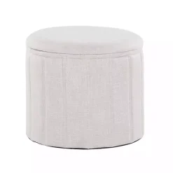 New Kirklands Home Collapsible Storage Ottoman White