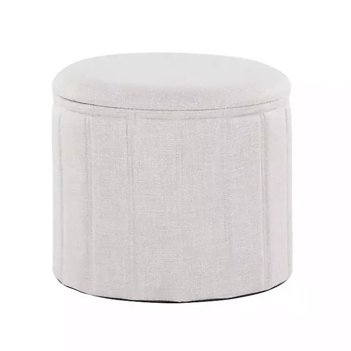 New Kirklands Home Collapsible Storage Ottoman White