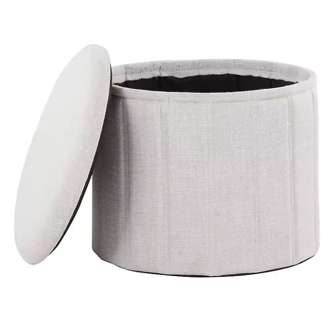 New Kirklands Home Collapsible Storage Ottoman White