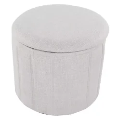 New Kirklands Home Collapsible Storage Ottoman White