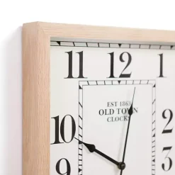 Kirklands Home White Crawford Rectangle Wall Clock