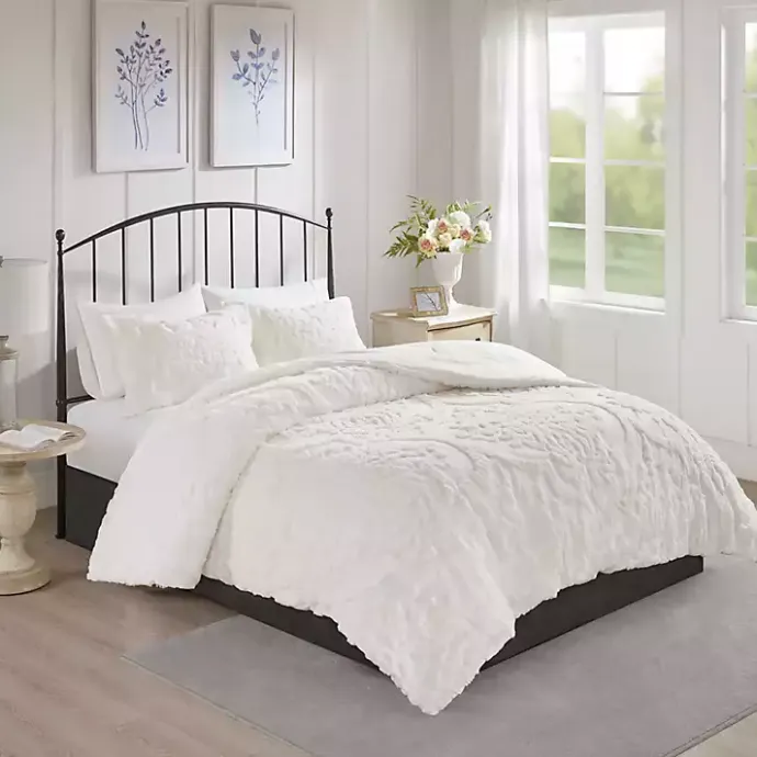 Discount Kirklands Home Damask Full/Queen 3-pc. Comforter Set White