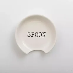 Clearance Kirklands Home Debossed Spoon Rest White