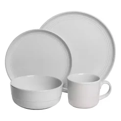 New Kirklands Home Double Line 16-pc. Dinnerware Set White