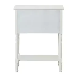 Sale Kirklands Home 3-Drawer Turned Legs Accent Table White