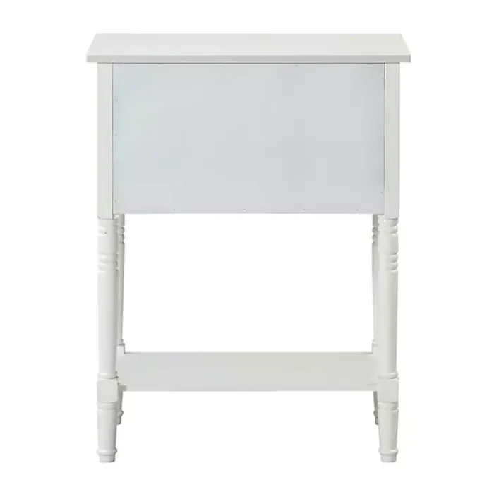 Sale Kirklands Home 3-Drawer Turned Legs Accent Table White