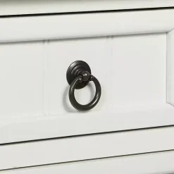 Sale Kirklands Home 3-Drawer Turned Legs Accent Table White