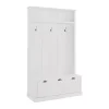 Sale Kirklands Home White Ellison Hall Tree with Storage Bench