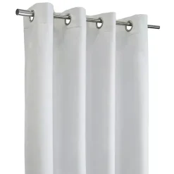 New Kirklands Home Faux Suede Blackout Curtain Panel, 63 in. White