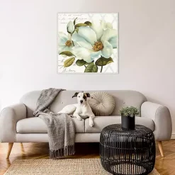 Kirklands Home White Floral Bliss Framed Canvas Art Print