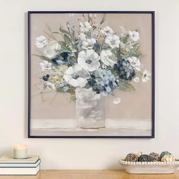 Outlet Kirklands Home Floral Framed Canvas Art Print White