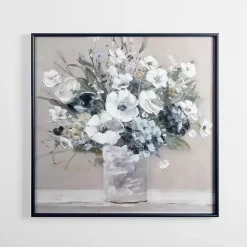 Outlet Kirklands Home Floral Framed Canvas Art Print White