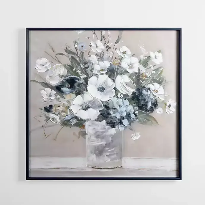 Outlet Kirklands Home Floral Framed Canvas Art Print White