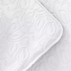 Outlet Kirklands Home Floral Stitch 3-pc. Queen Quilt Set White