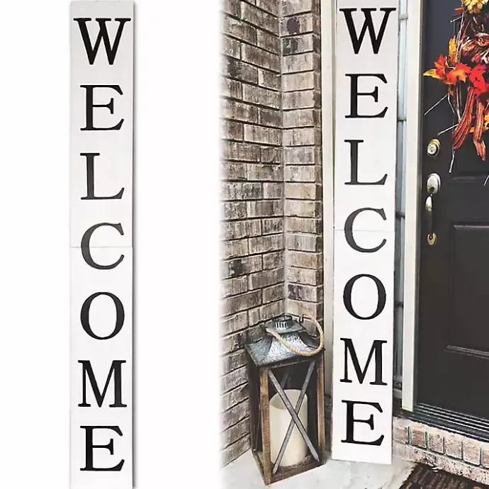 Online Kirklands Home Foldable Welcome Porch Board White