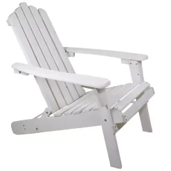 Kirklands Home Folding Wooden Adirondack Chair White